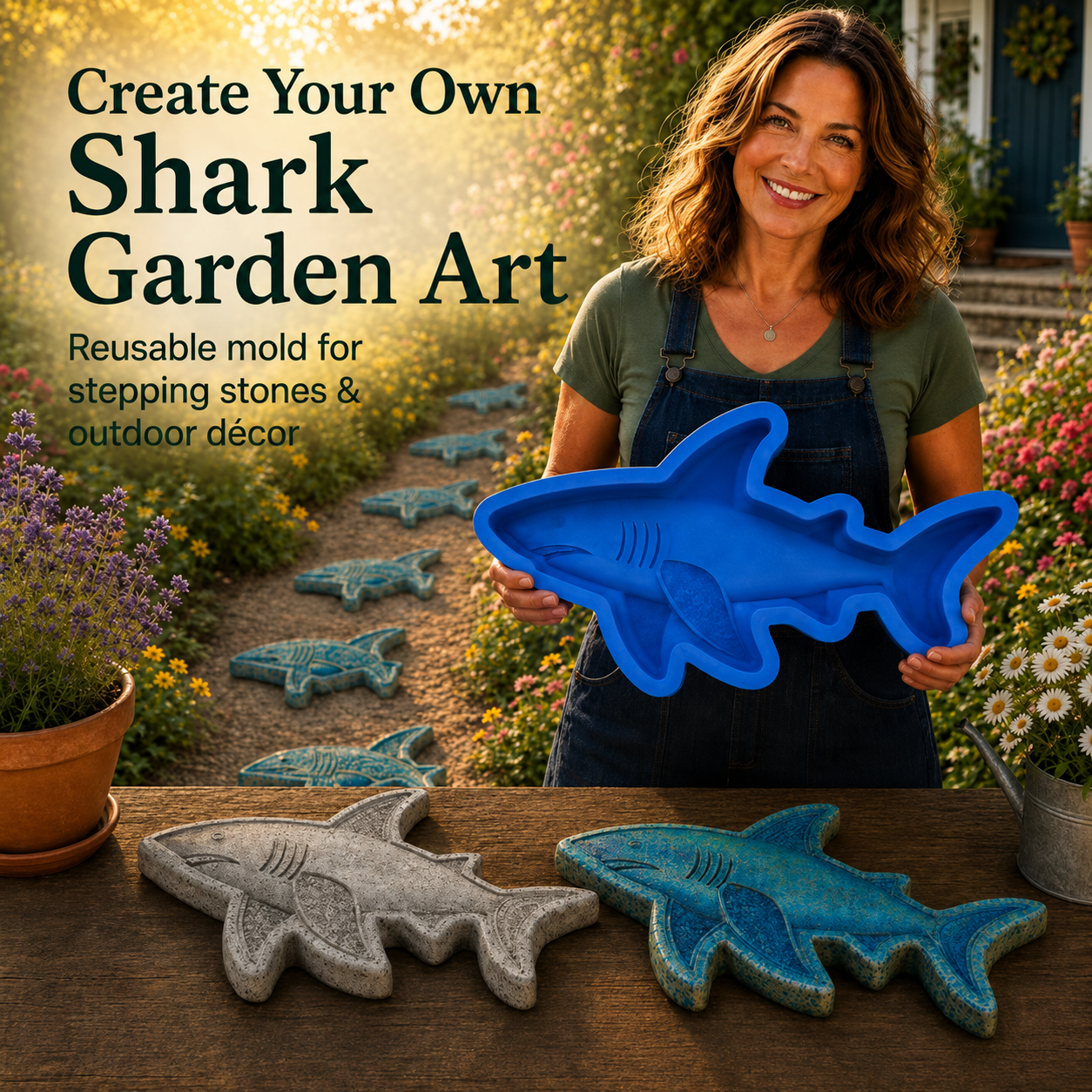 đ„ LAST DAY 55% OFF - đReusable Ocean Garden Art Mold â DIY Stepping Stones