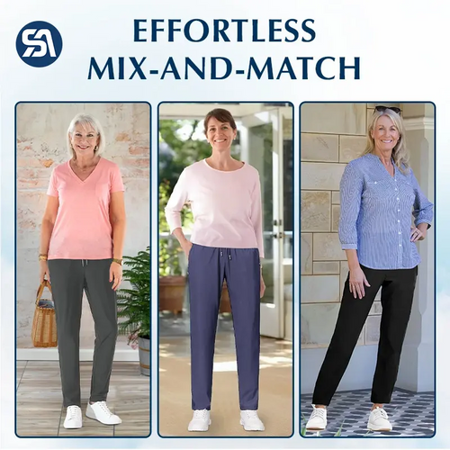 StretchActive - Women's Ultra Soft Stretch Perfect Drape Casual Pants