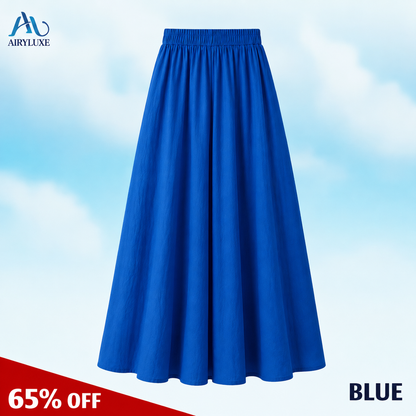 AiryLuxe - Women's Elegant Wide-Leg Skirt Pants