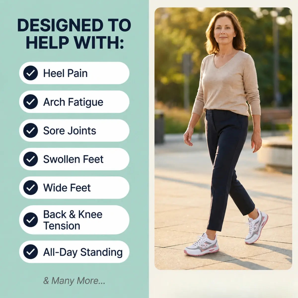 Orthora Comfy - Comfy Arch Support Orthopedic Sneakers for Seniors