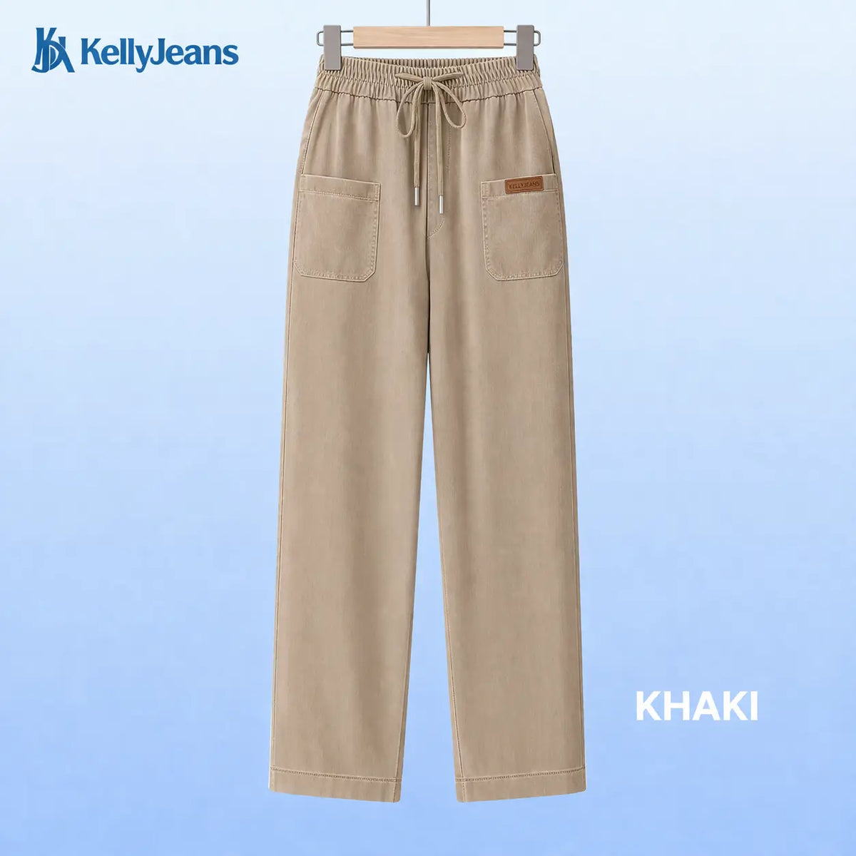 KellyJeans - Women’s Cooling Pull-On Stretch Denim Jeans – Lightweight Elastic Waist Comfort Fit
