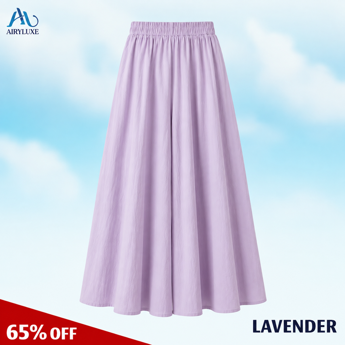 AiryLuxe - Women's Elegant Wide-Leg Skirt Pants