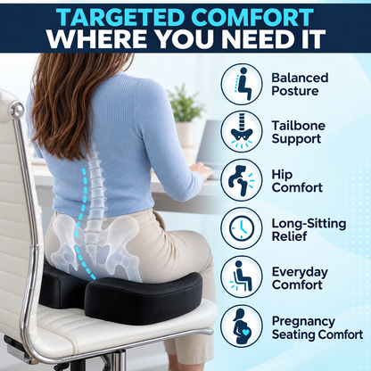 CloudRelief™ Cooling Gel Memory Foam Seat Cushion