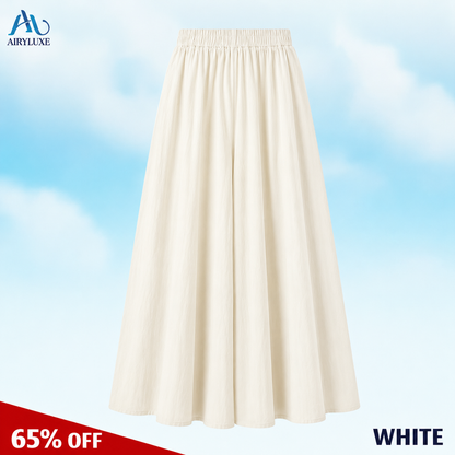 AiryLuxe - Women's Elegant Wide-Leg Skirt Pants
