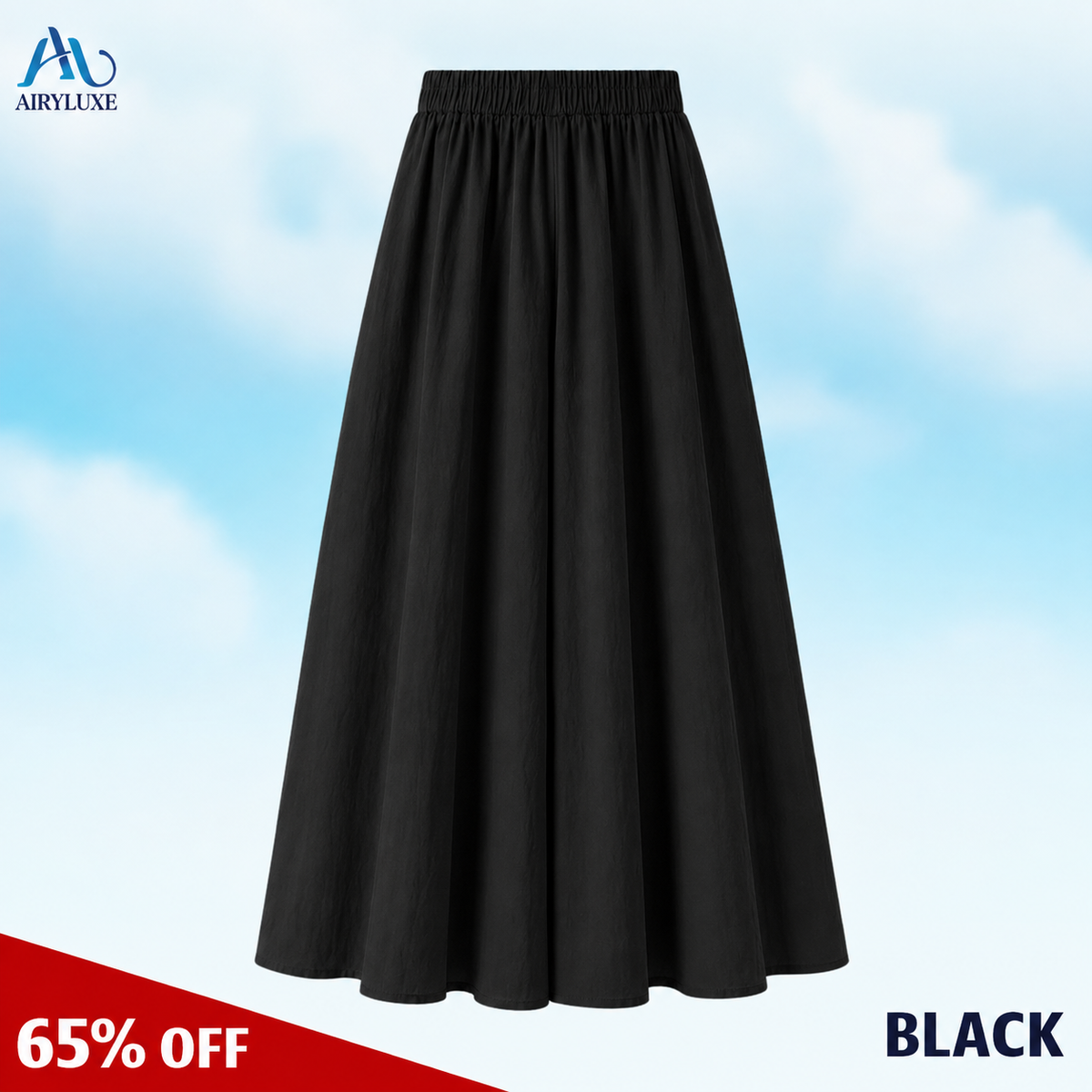 AiryLuxe - Women's Elegant Wide-Leg Skirt Pants