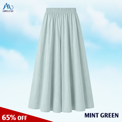 AiryLuxe - Women's Elegant Wide-Leg Skirt Pants