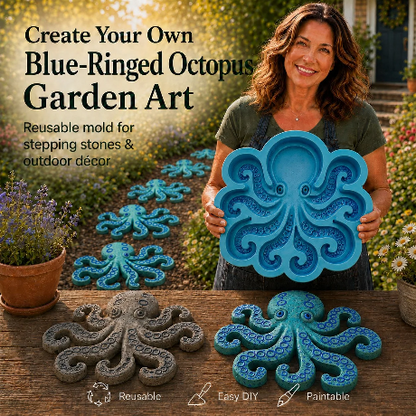 💥 LAST DAY 55% OFF - 🌊Reusable Ocean Garden Art Mold – DIY Stepping Stones