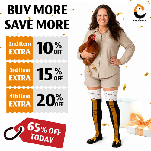 Chick'nKick - Funny Chicken Leg Socks