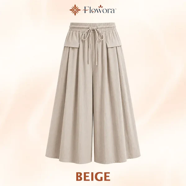 Flowora™ – Relaxed Wide-Leg Cropped Culottes