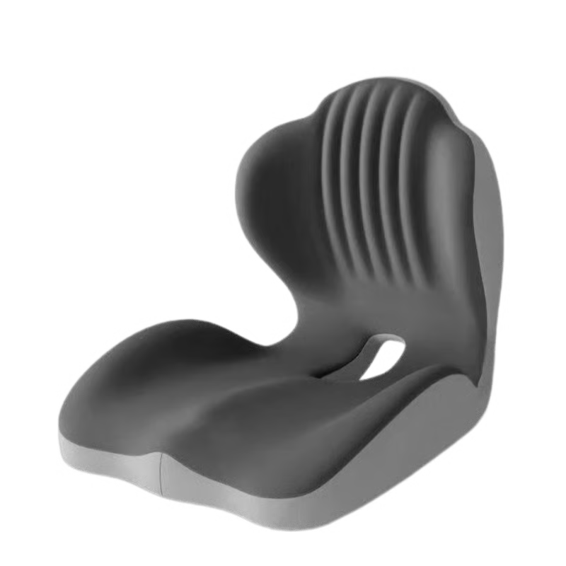 Ergonomic Memory Foam Seat Cushion with Lumbar Support – Pressure Relief, Height Boost, Universal Fit