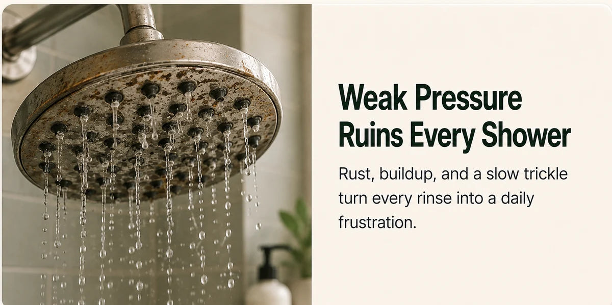 Basic showerhead feels outdated