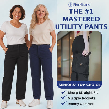 FlexiGrand - Women Multi-Pocket Stretch Comfort Pants