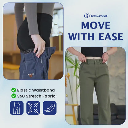 FlexiGrand - Women Multi-Pocket Stretch Comfort Pants