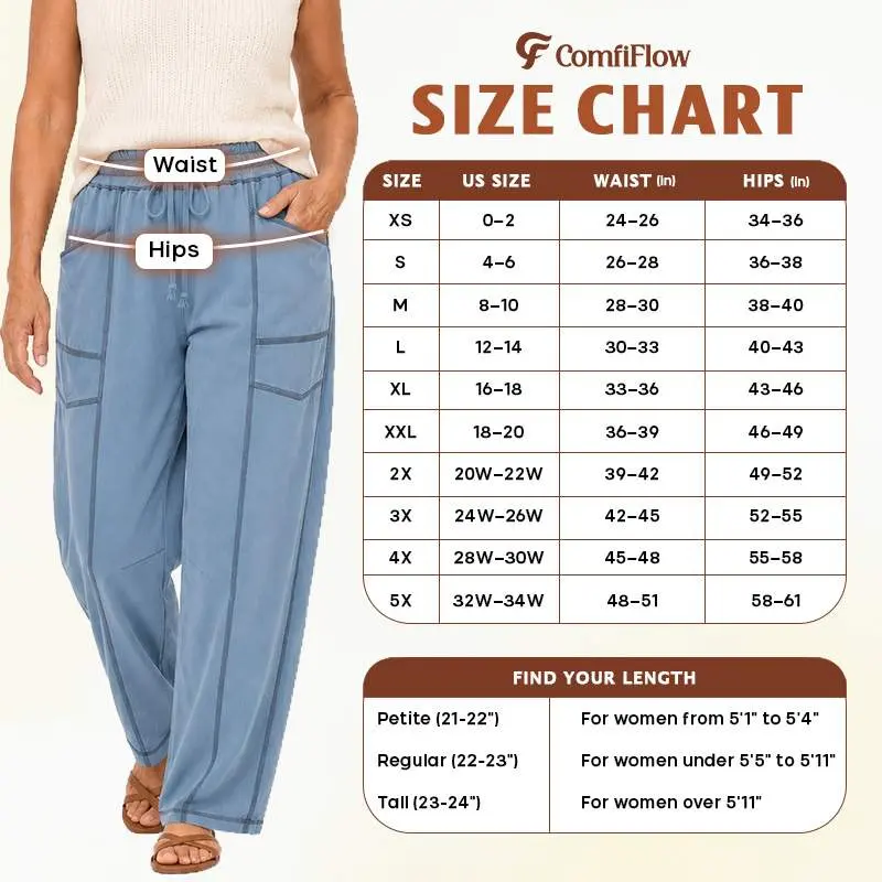 ComfiFlow - Women's Lightweight Soft Barrel Pants