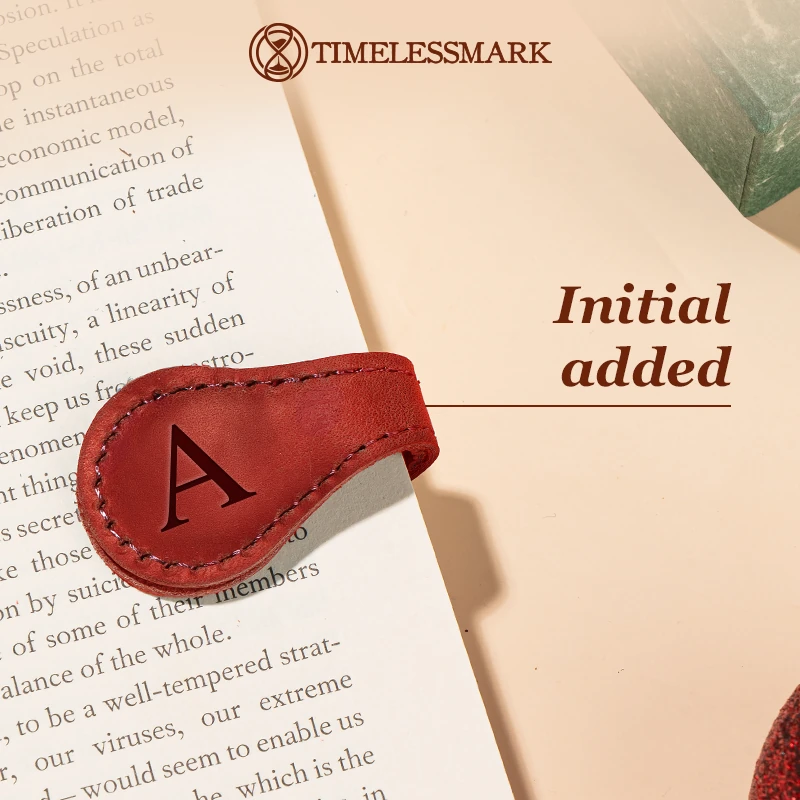TimelessMark - LAST DAY SALE 75% OFF | Personalized Magnetic Leather Bookmark
