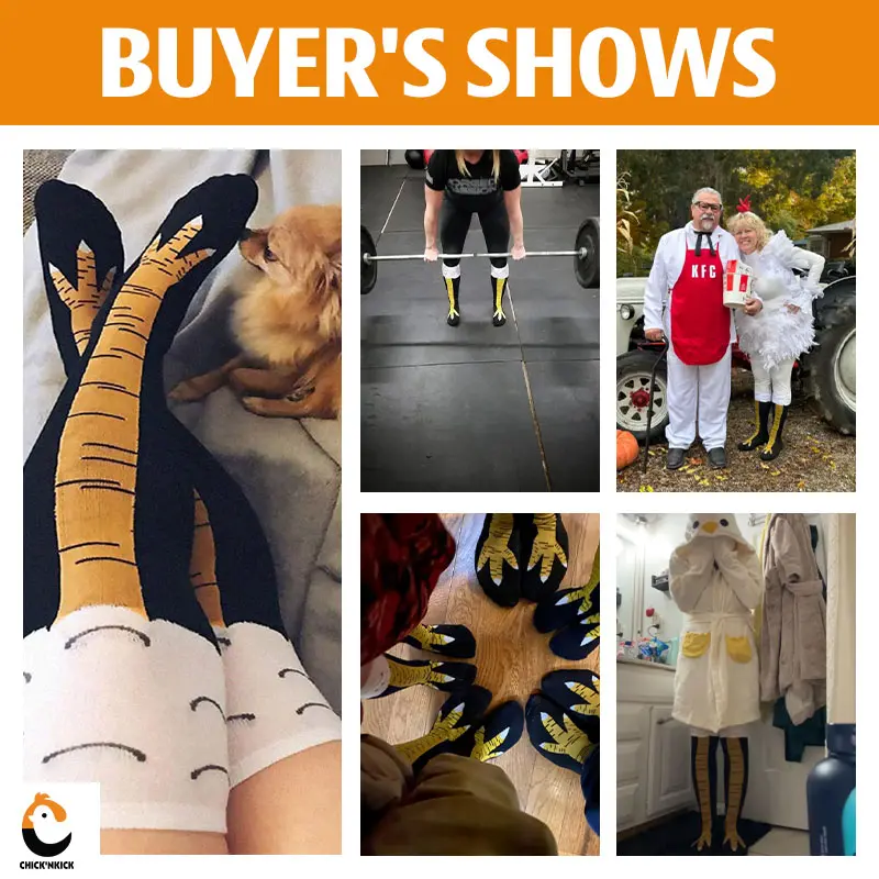 Chick'nKick - Funny Chicken Leg Socks