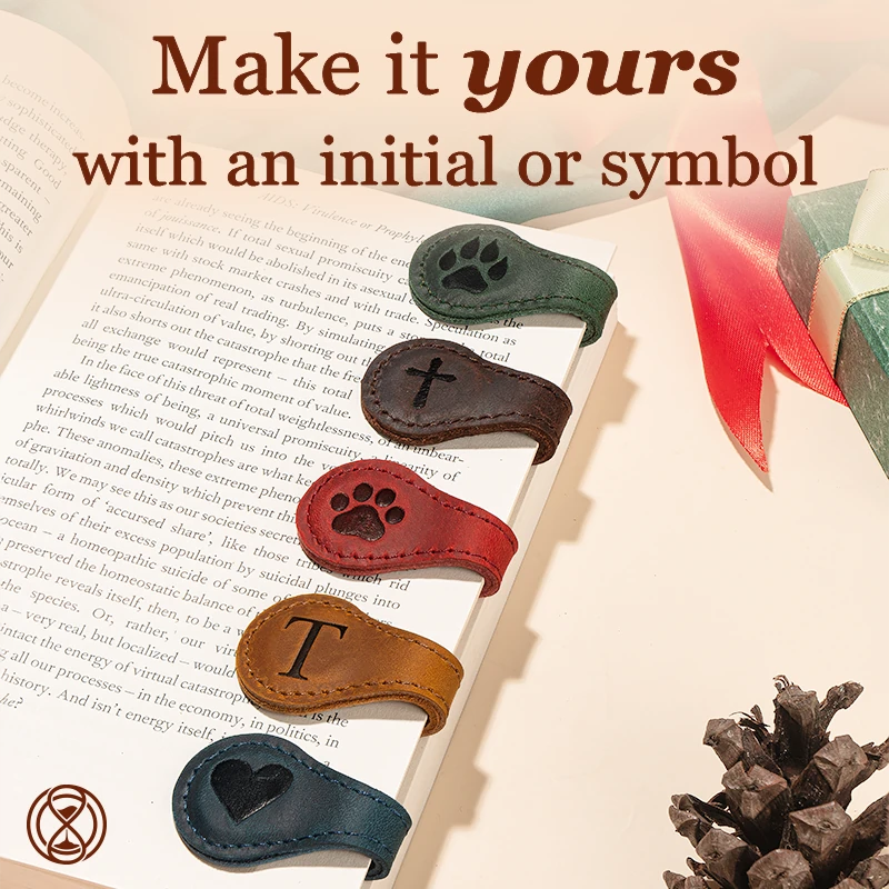 TimelessMark - LAST DAY SALE 75% OFF | Personalized Magnetic Leather Bookmark