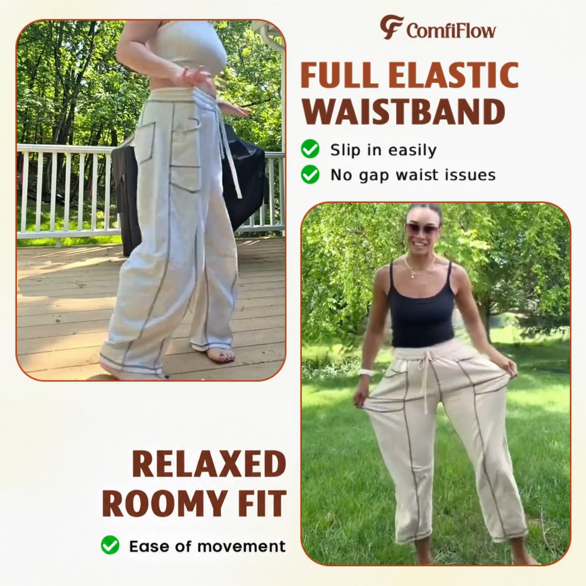 ComfiFlow - Women's Lightweight Soft Barrel Pants